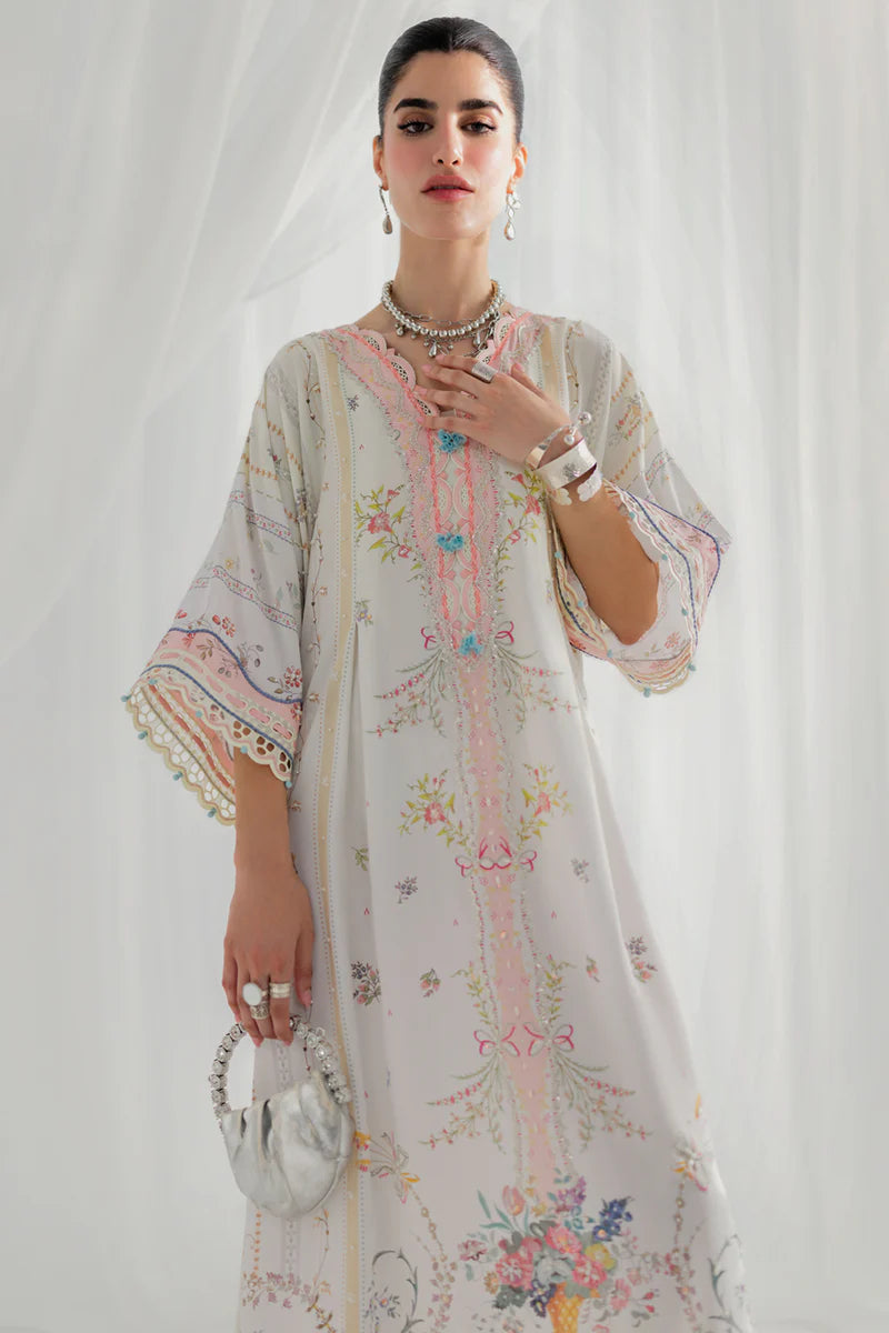 LK-08 BIANCA | Qalamkar | Luxe Silk Collection 2025