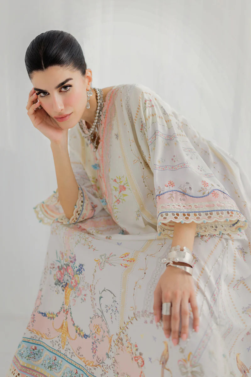 LK-08 BIANCA | Qalamkar | Luxe Silk Collection 2025