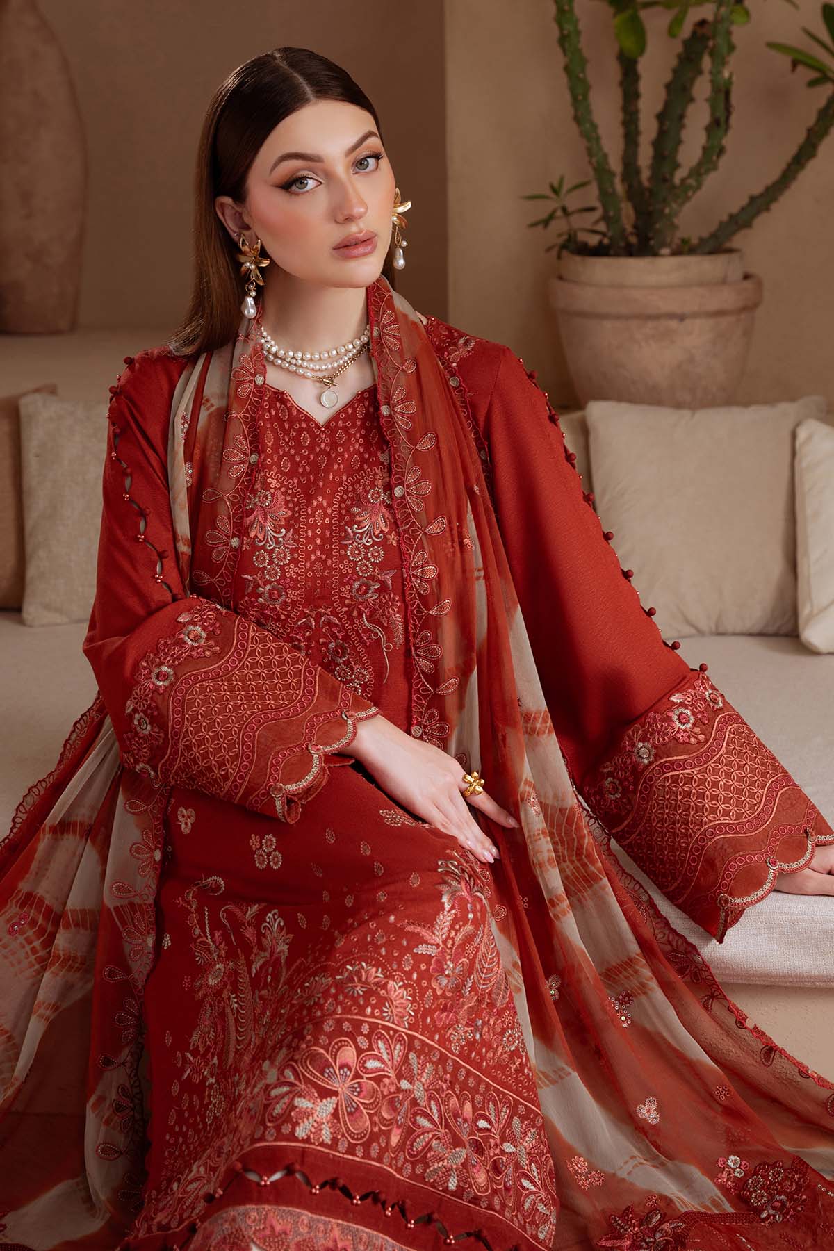 NE-171 | Nureh | Unstitched Karandi Collection 2025