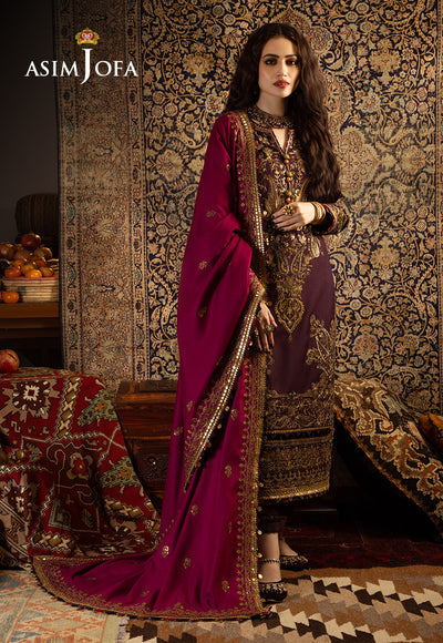 AJKT-05 | Asim Jofa | Kashmiri Taanka Embroidered Shawl Collection 2023