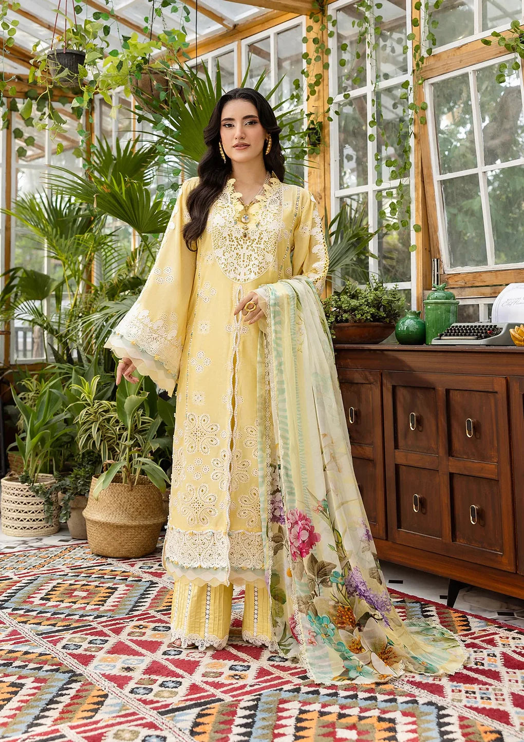 EEC-2B BUTTER BLOOM | Elaf | E Craft Chikankari Collection 2025