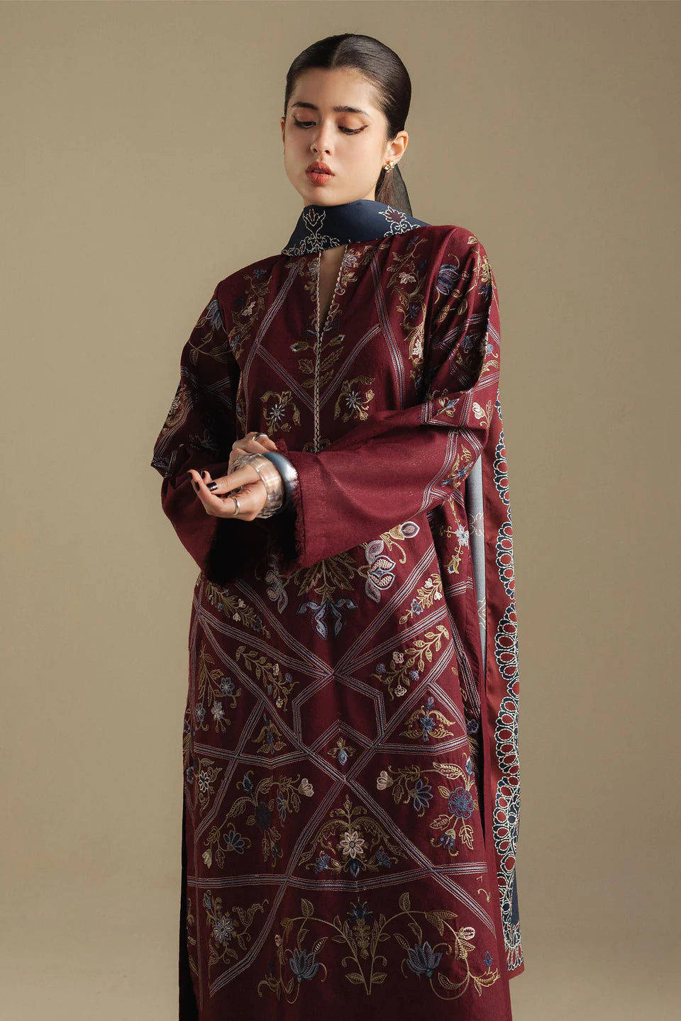 Coral 4B | Coco By Zara Shahjahan Winter Edit| Unstitched Collection 2025