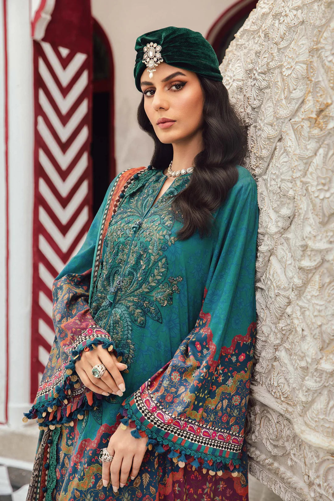 Maria B Mprints Rani Mahal Fall | Design # 10B Unstitched | Collection 2025