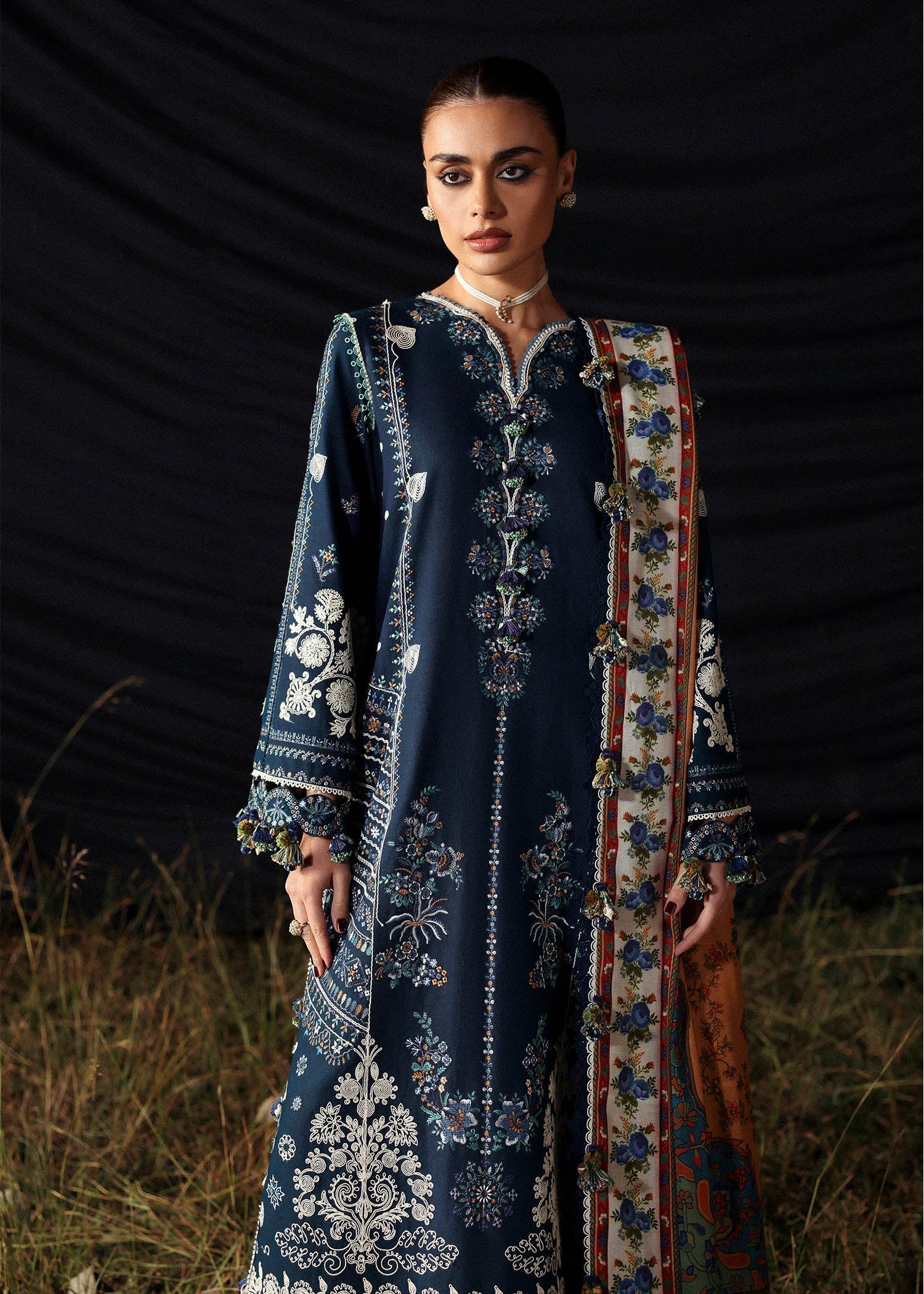 Chashm - e- Bahr | Hussain Rehar Khaddar Winter Collection 2025
