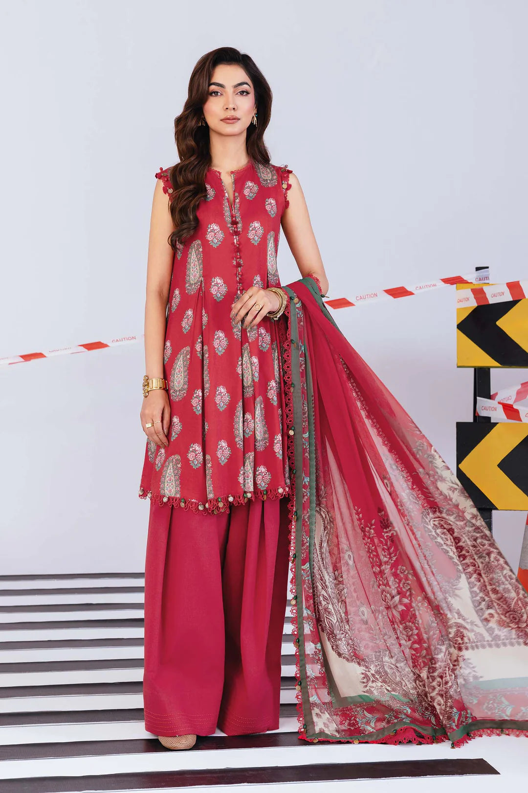 MB-CUS25-11010A | M Basic By Maria B Winter Unstitched Collection 2025