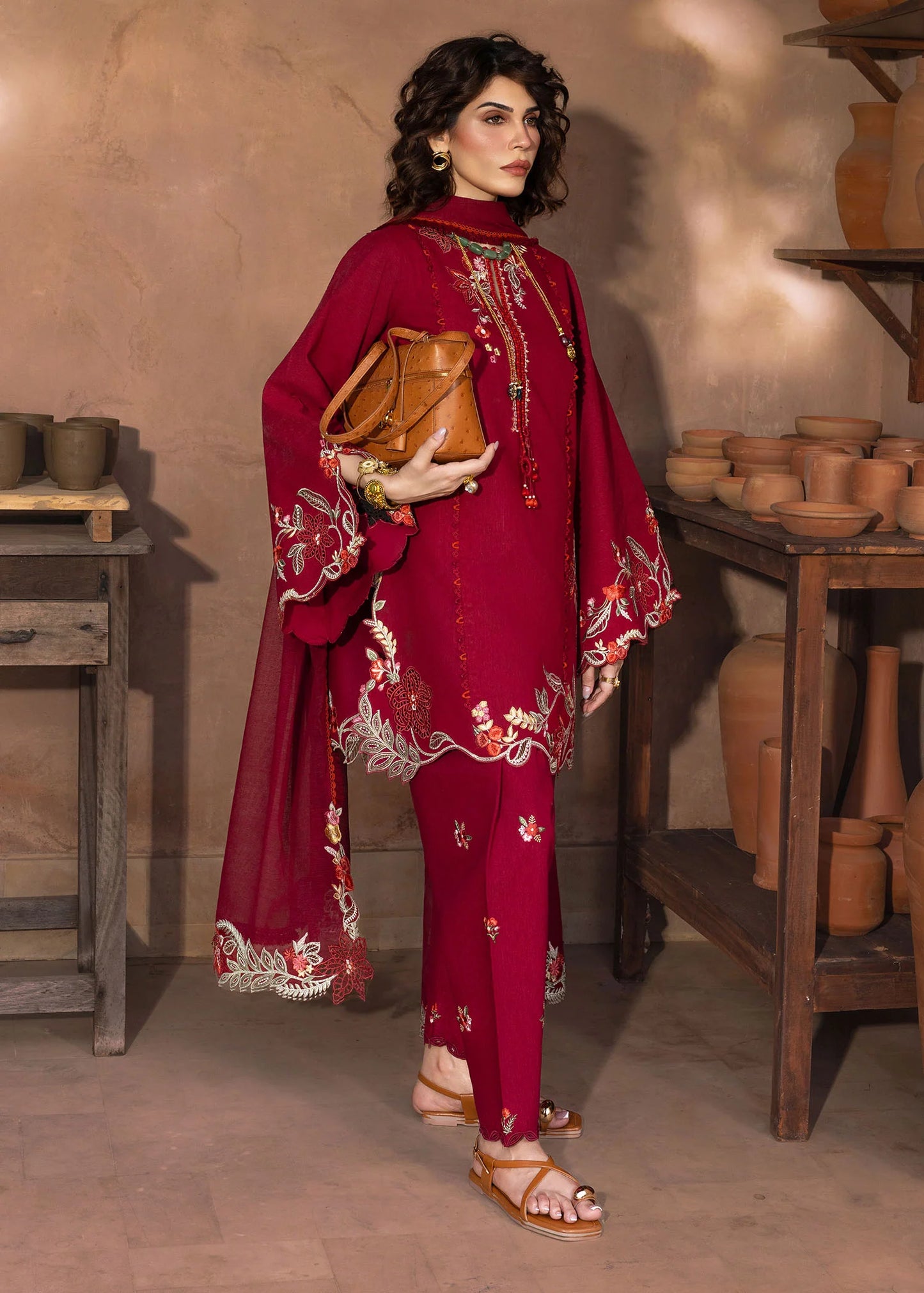 Nina Nakhray | Crimson Mitti Winter Pret Collection 2025