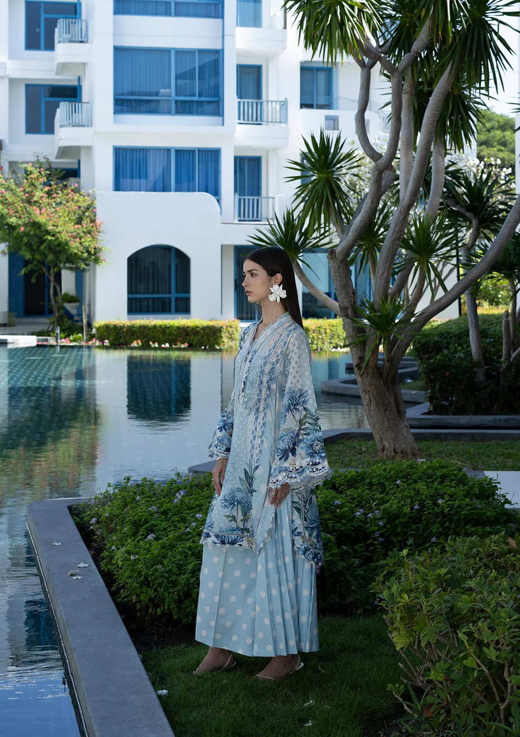 EPN-1A OCEAN PETALS | Elaf | Santorini Prints Lawn Unstitched Collection 2026