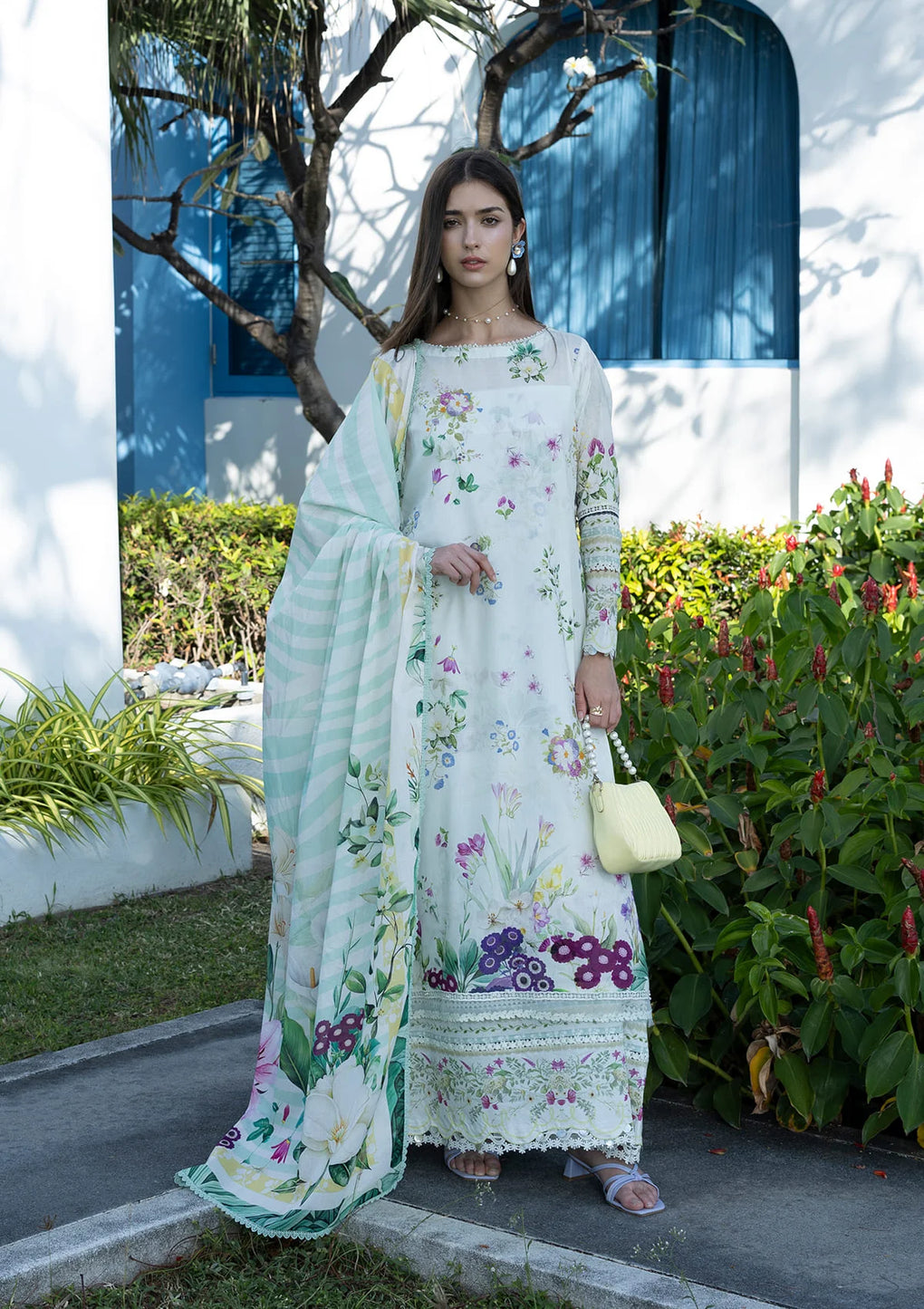 EPN-7B MOON FLOWER | Elaf | Santorini Prints Lawn Unstitched Collection 2026 