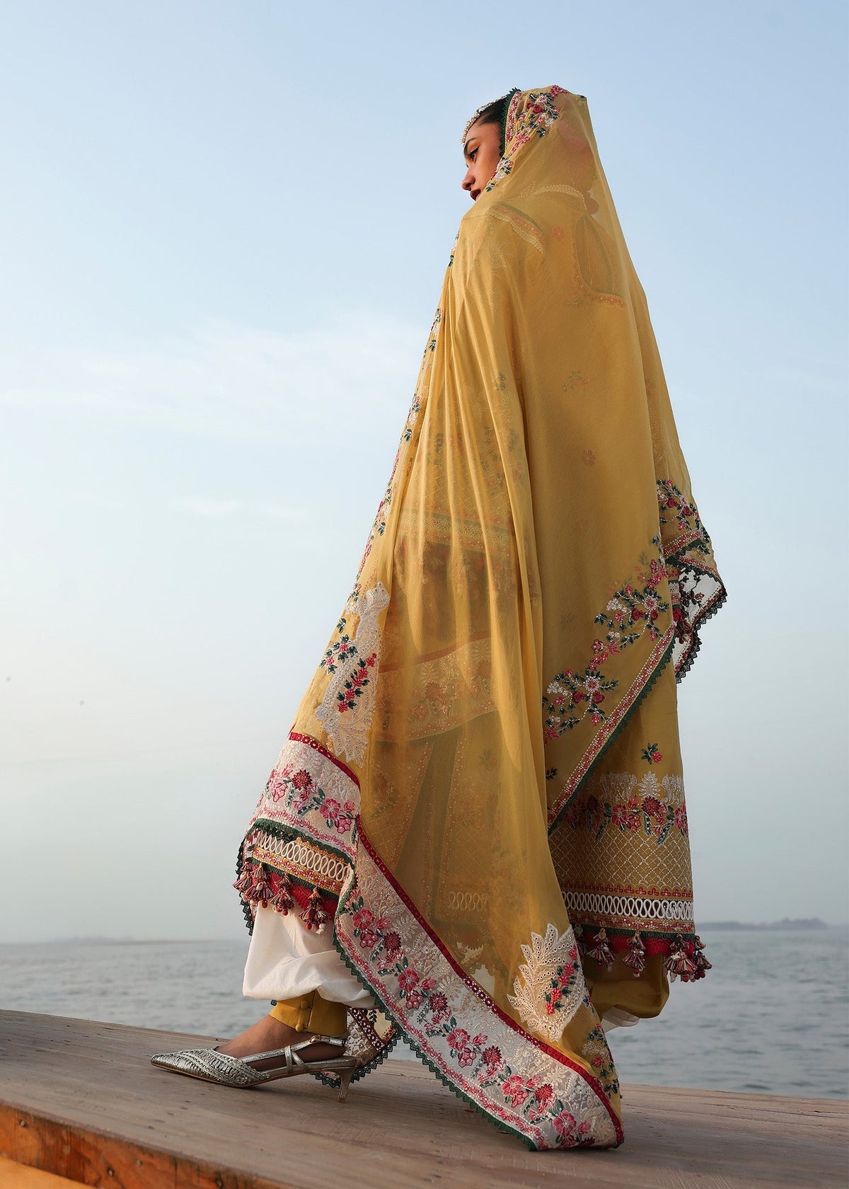 Ochre | Hussain Rehar | Kalabagh Luxury Lawn Collection 2026