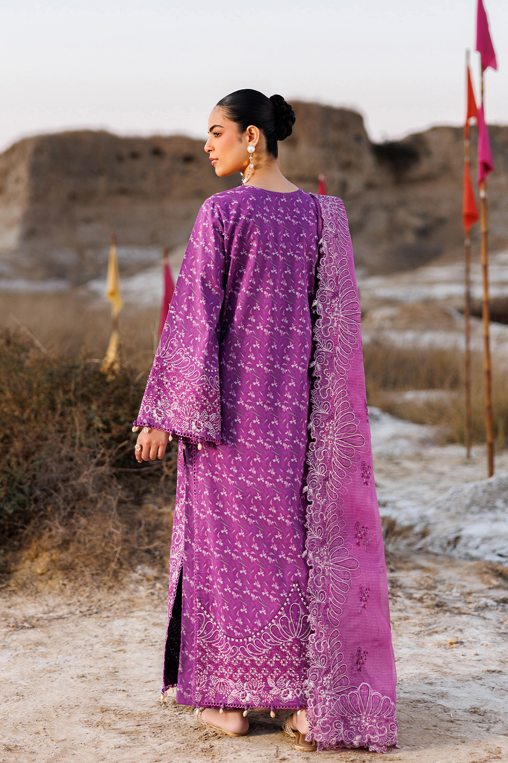 FLORAL FRENZY |  Emaan Adeel | Sunlit Groove Luxury Lawn Unstitched Collection 2026