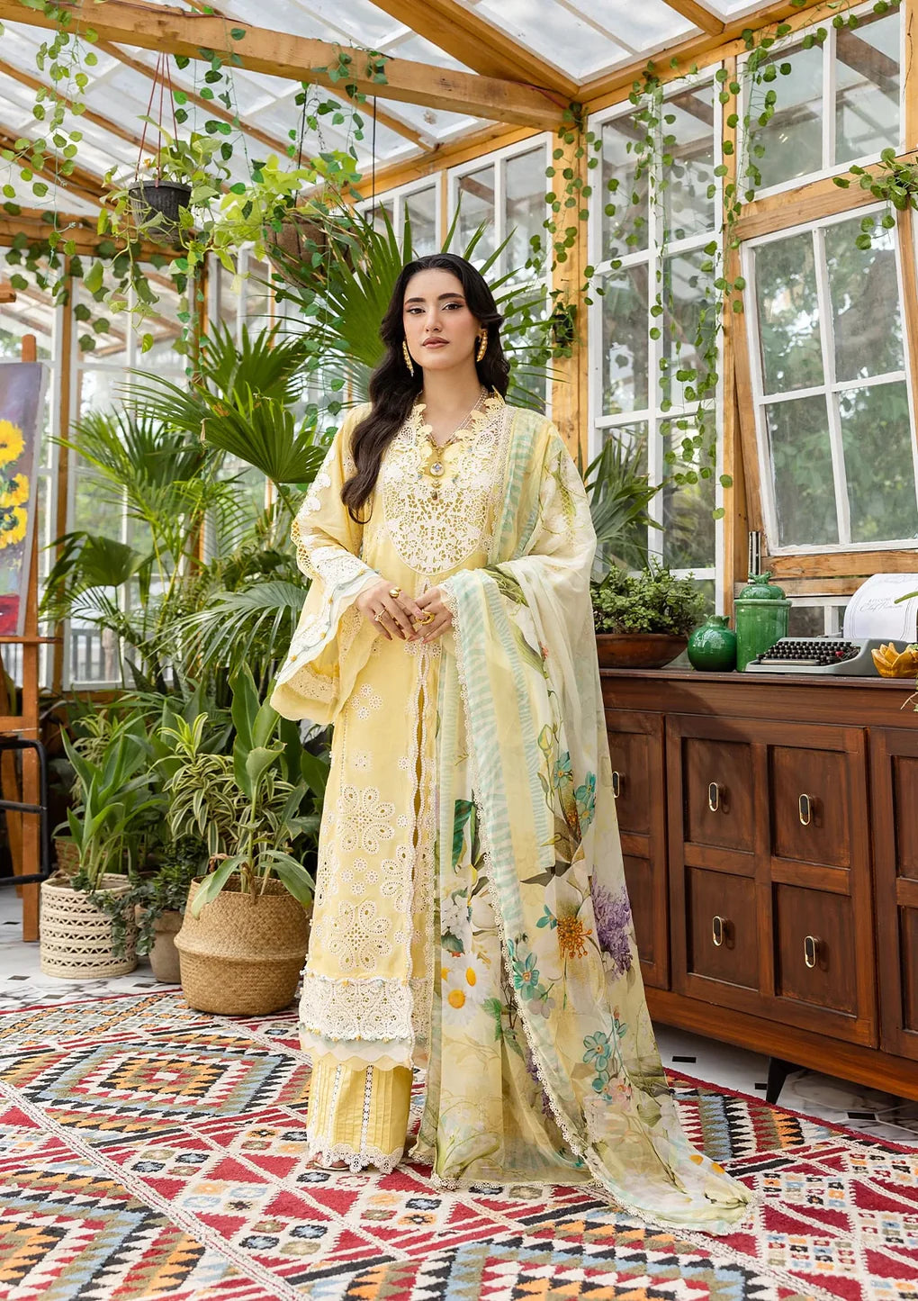 EEC-2B BUTTER BLOOM | Elaf | E Craft Chikankari Collection 2025
