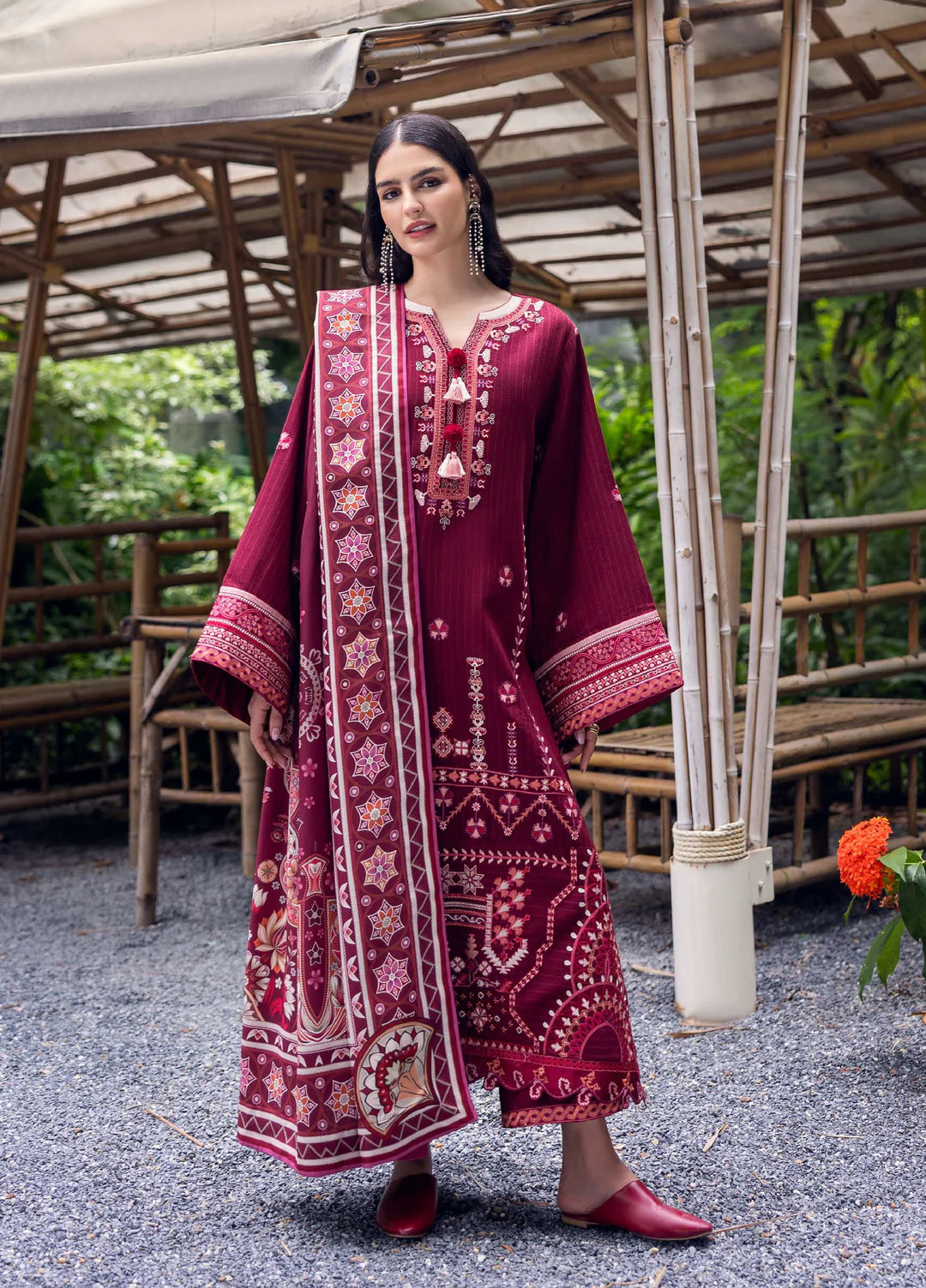 EMERALD GLIMMER | Mushq | Symphony Hemline Karandi Winter Collection 2025