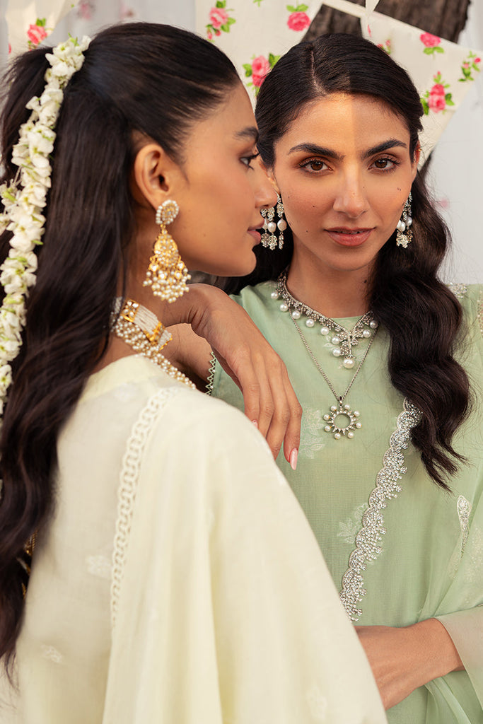 DAINTY DOVE | Cross Stitch | Unstitched Eid Lawn 2024