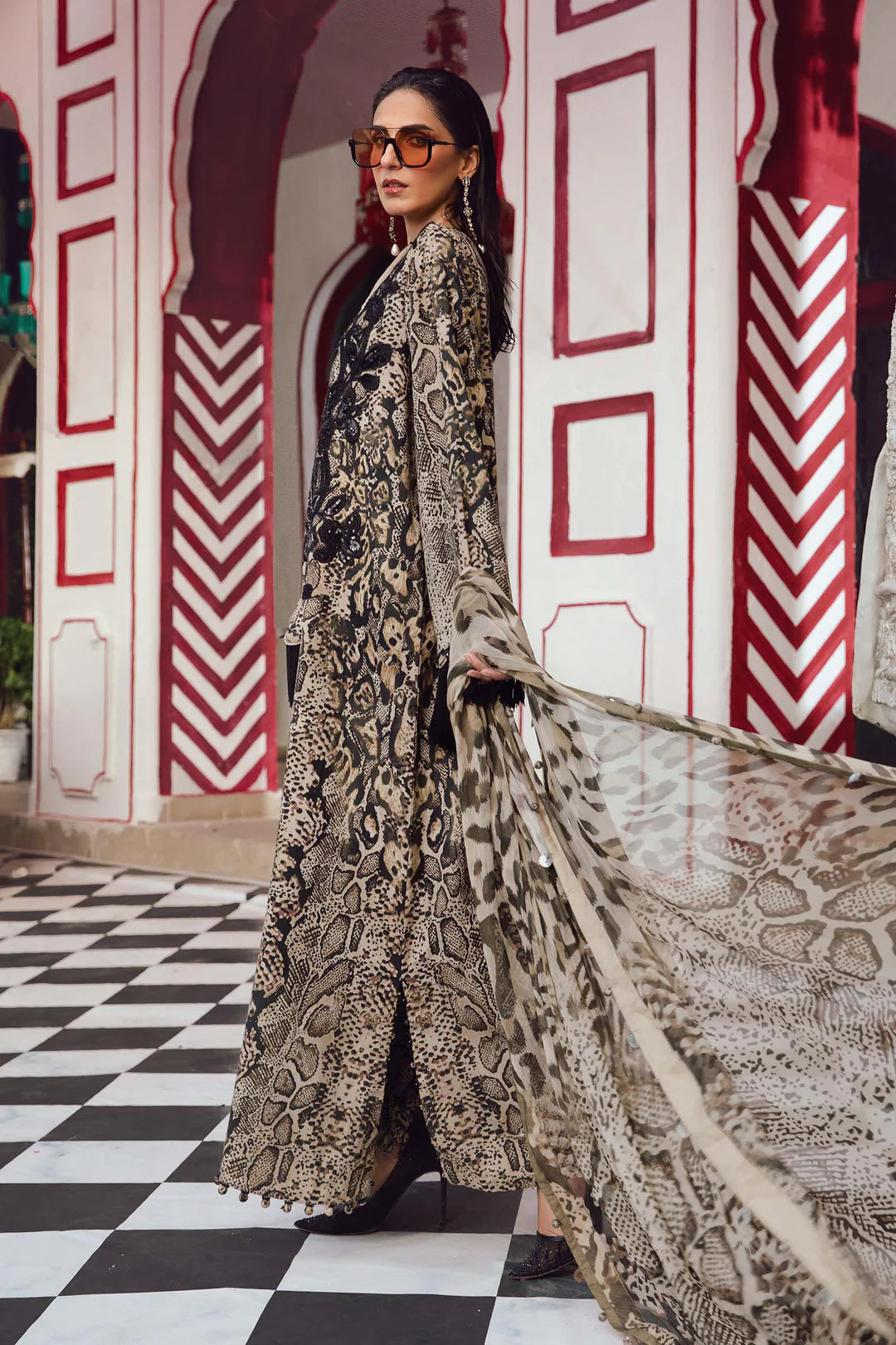 Maria B Mprints Rani Mahal Fall | Design # 2B Unstitched | Collection 2025