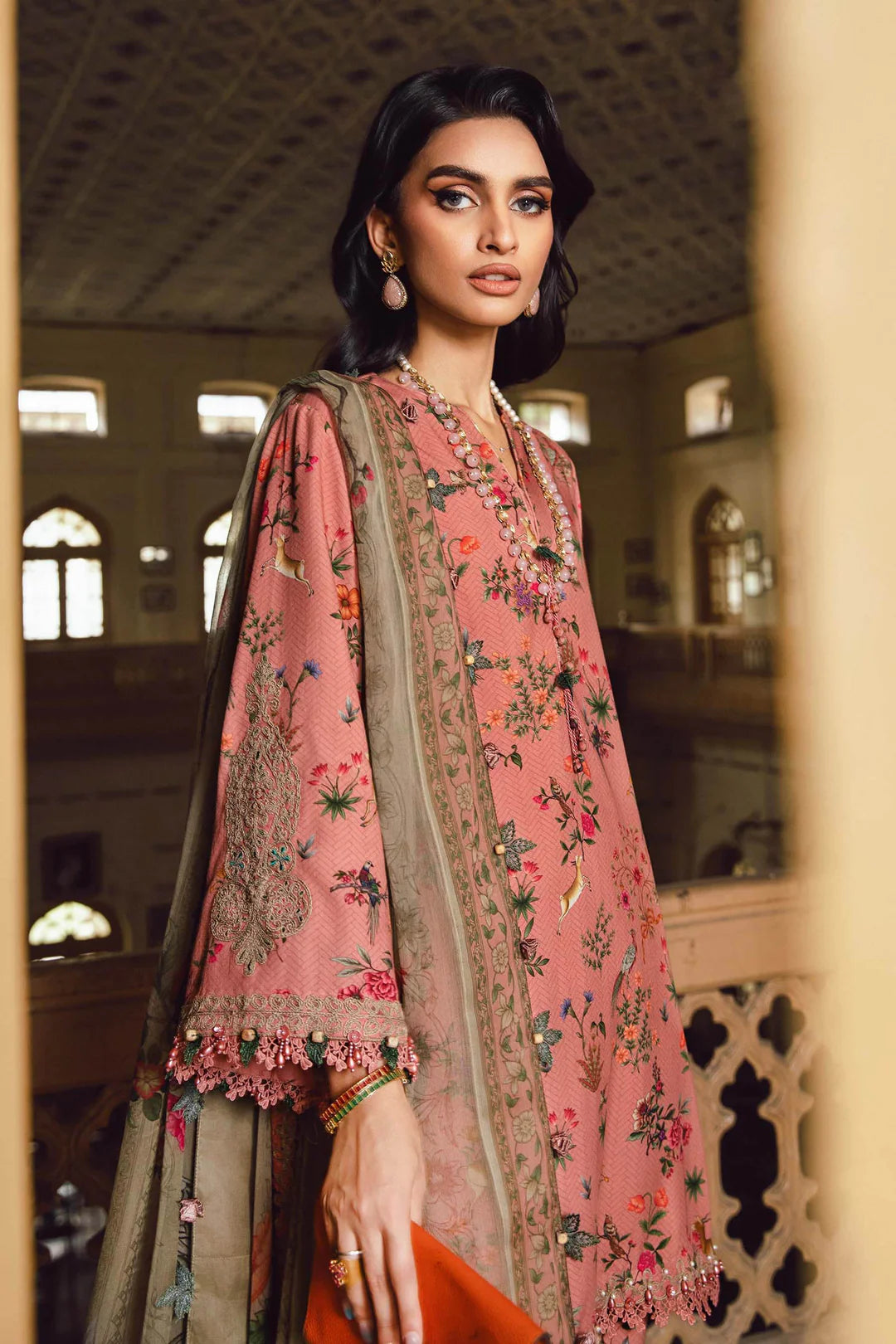 Maria B Mprints Rani Mahal Fall | Design # 7A Unstitched | Collection 2025