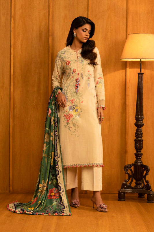 M253-09A-3AP | Sana Safinaz Muzlin Winter Collection 2025