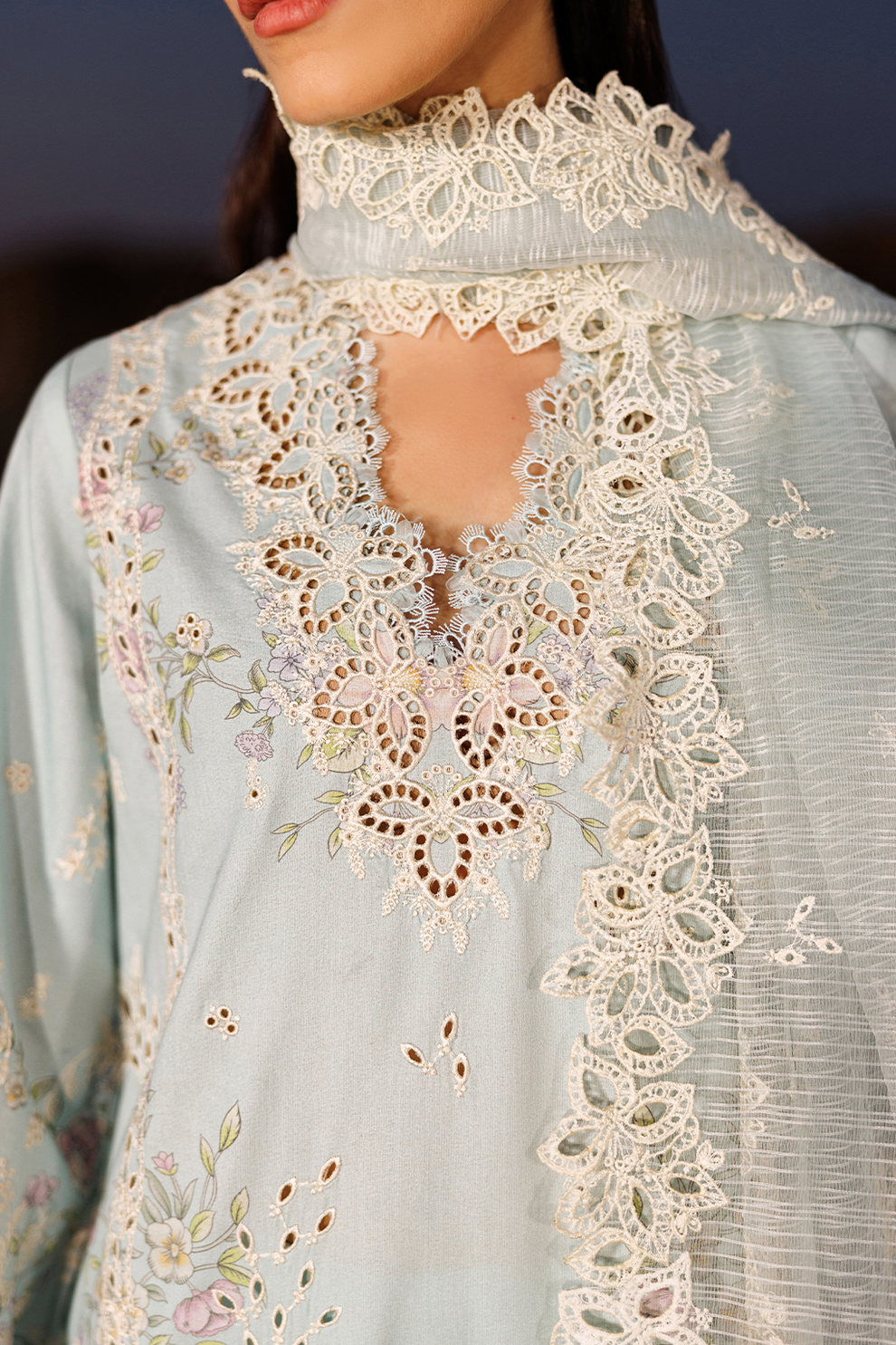 MORNING DEW |  Emaan Adeel | Sunlit Groove Luxury Lawn Unstitched Collection 2026 