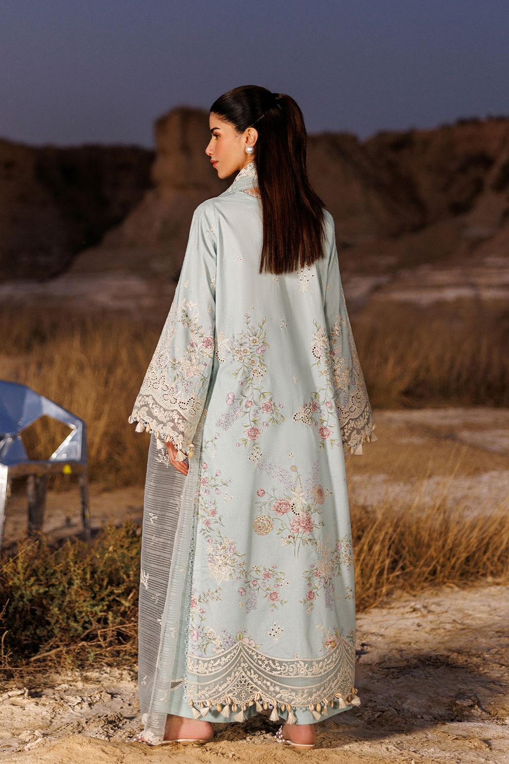 MORNING DEW |  Emaan Adeel | Sunlit Groove Luxury Lawn Unstitched Collection 2026 