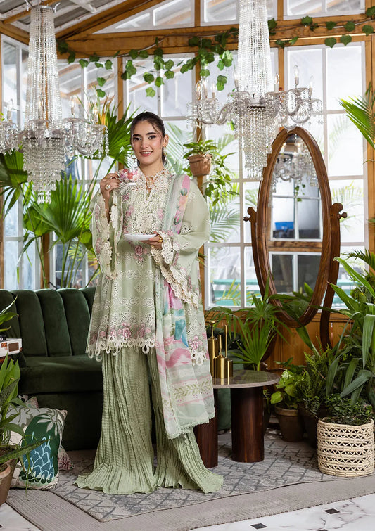 EEC-5B MATCHA | Elaf | E Craft Chikankari Collection 2025