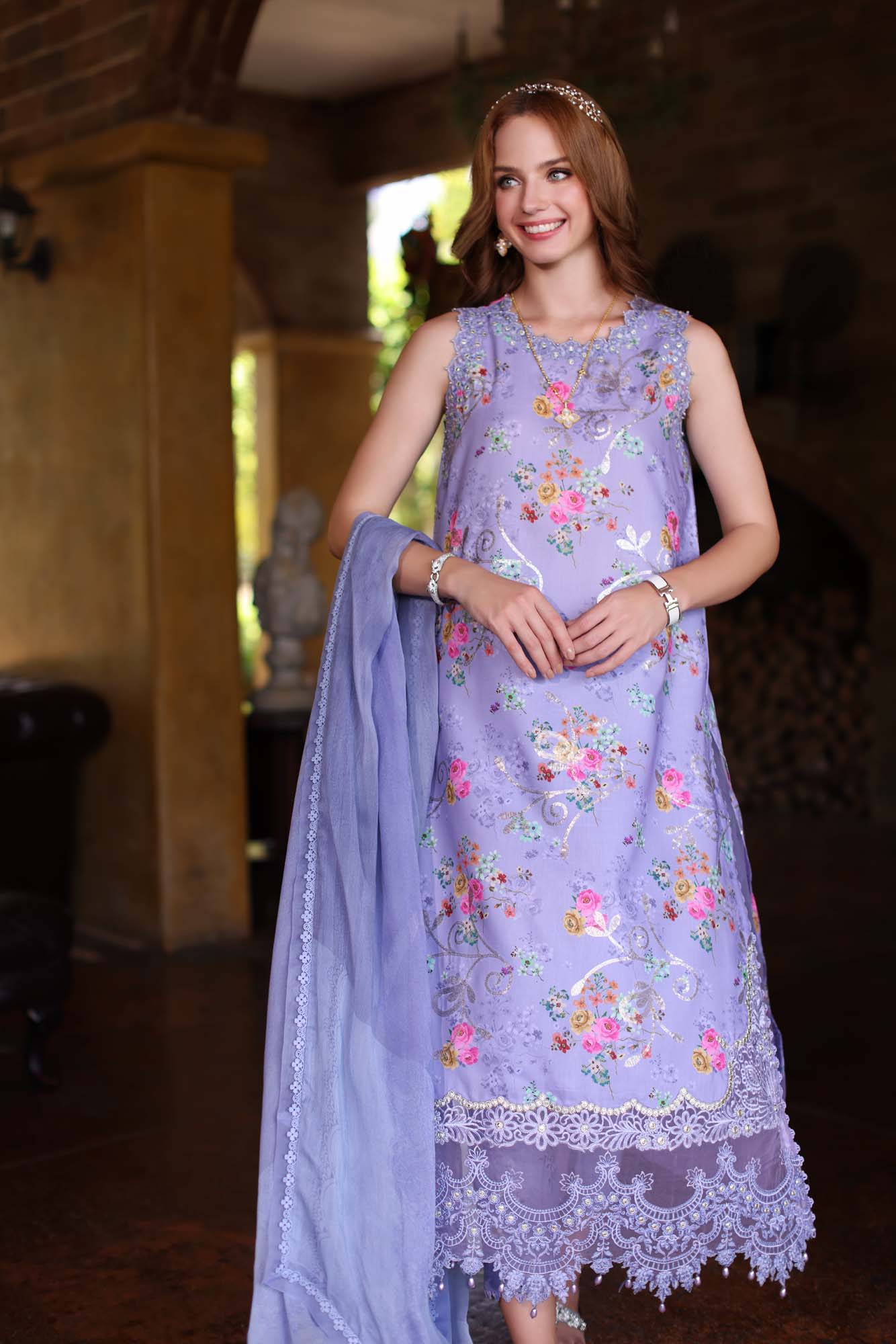 D10 | Saadia Asad  |  Noor Eid Luxe Printkari Lawn 2024