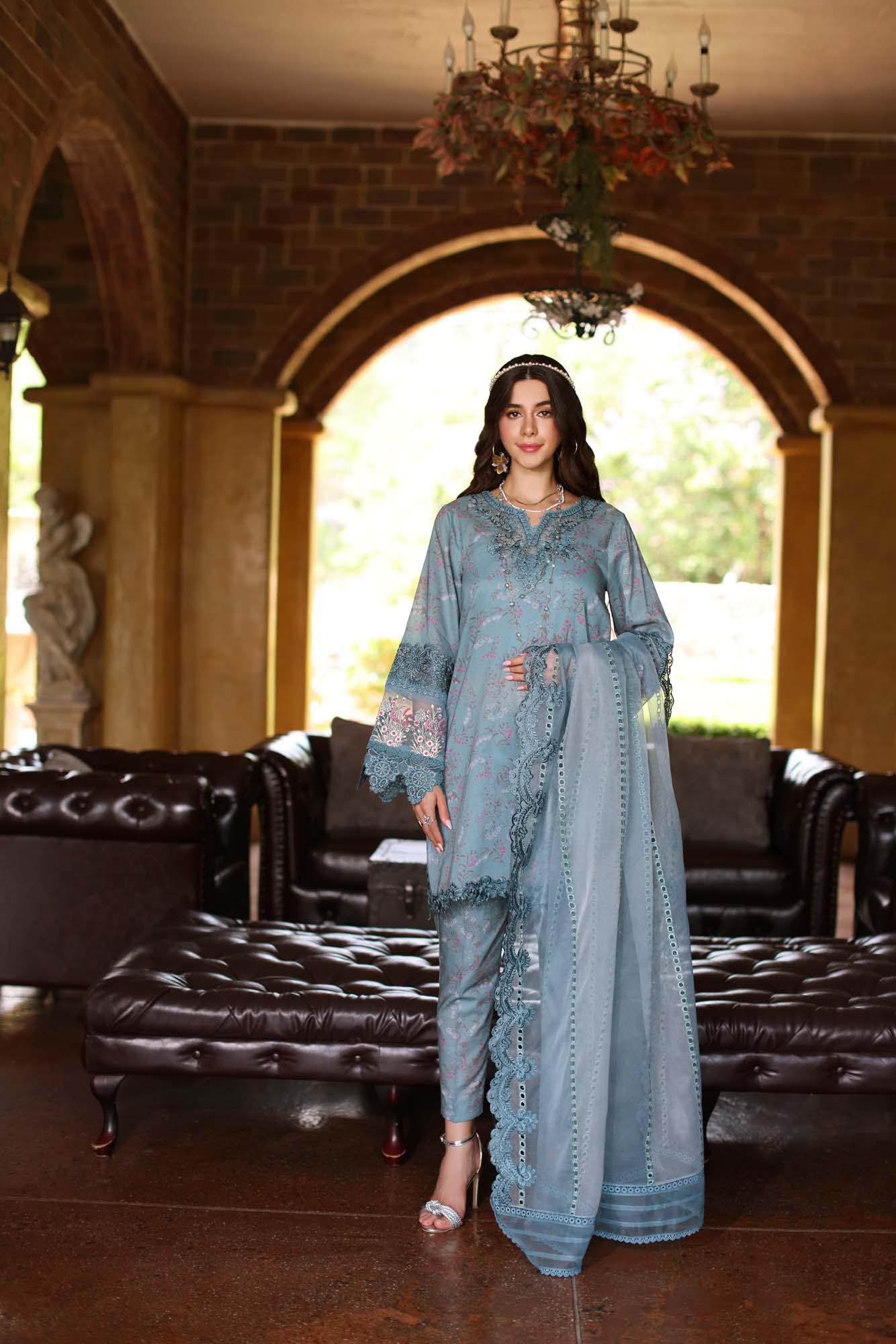 D2 | Saadia Asad  |  Noor Eid Luxe Printkari Lawn 2024