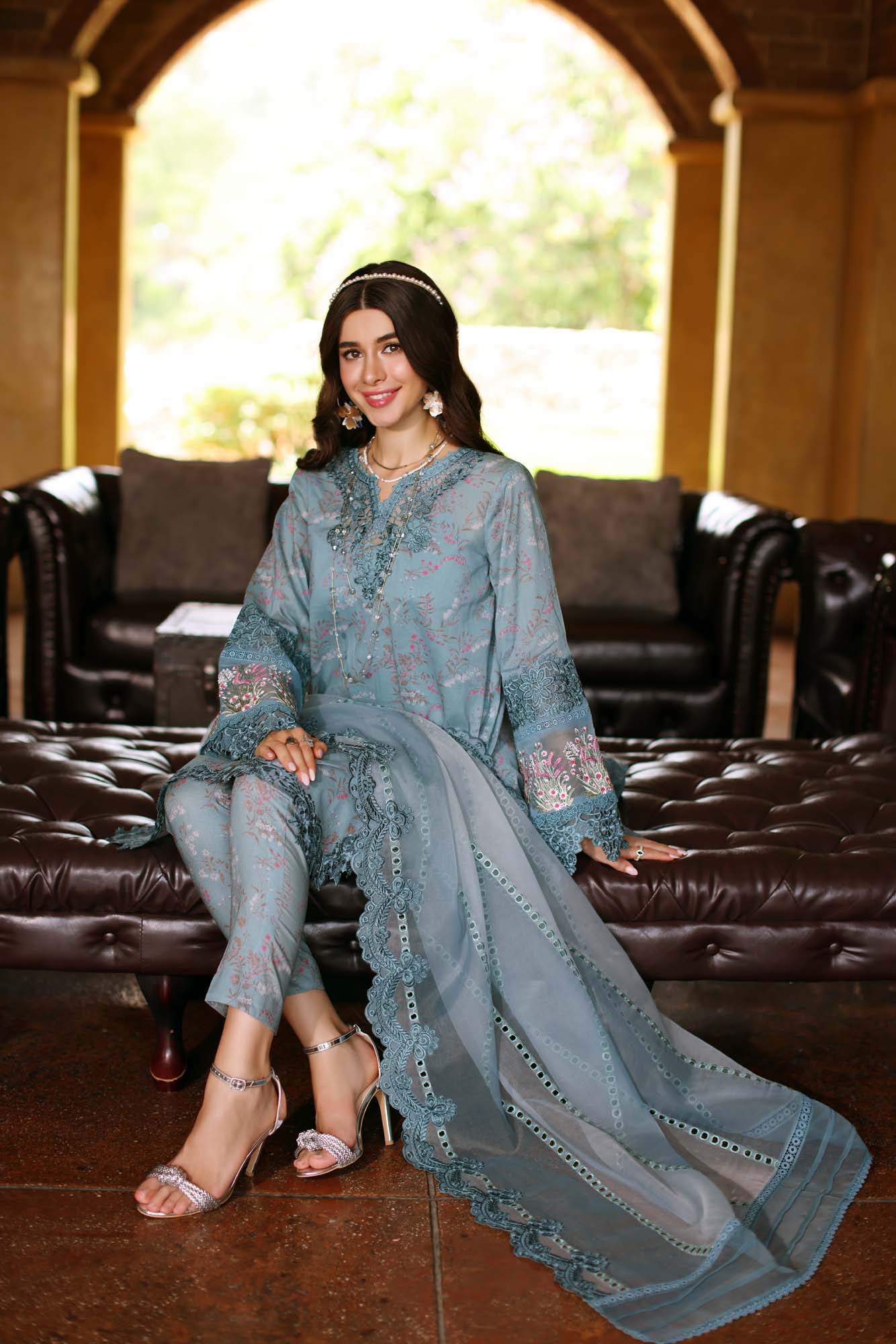 D2 | Saadia Asad  |  Noor Eid Luxe Printkari Lawn 2024