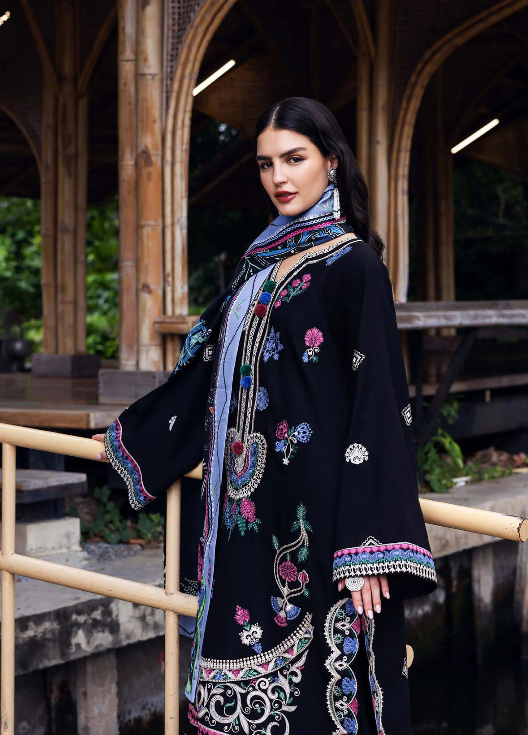 MIDNIGHT RUNE | Mushq | Symphony Hemline Karandi Winter Collection 2025