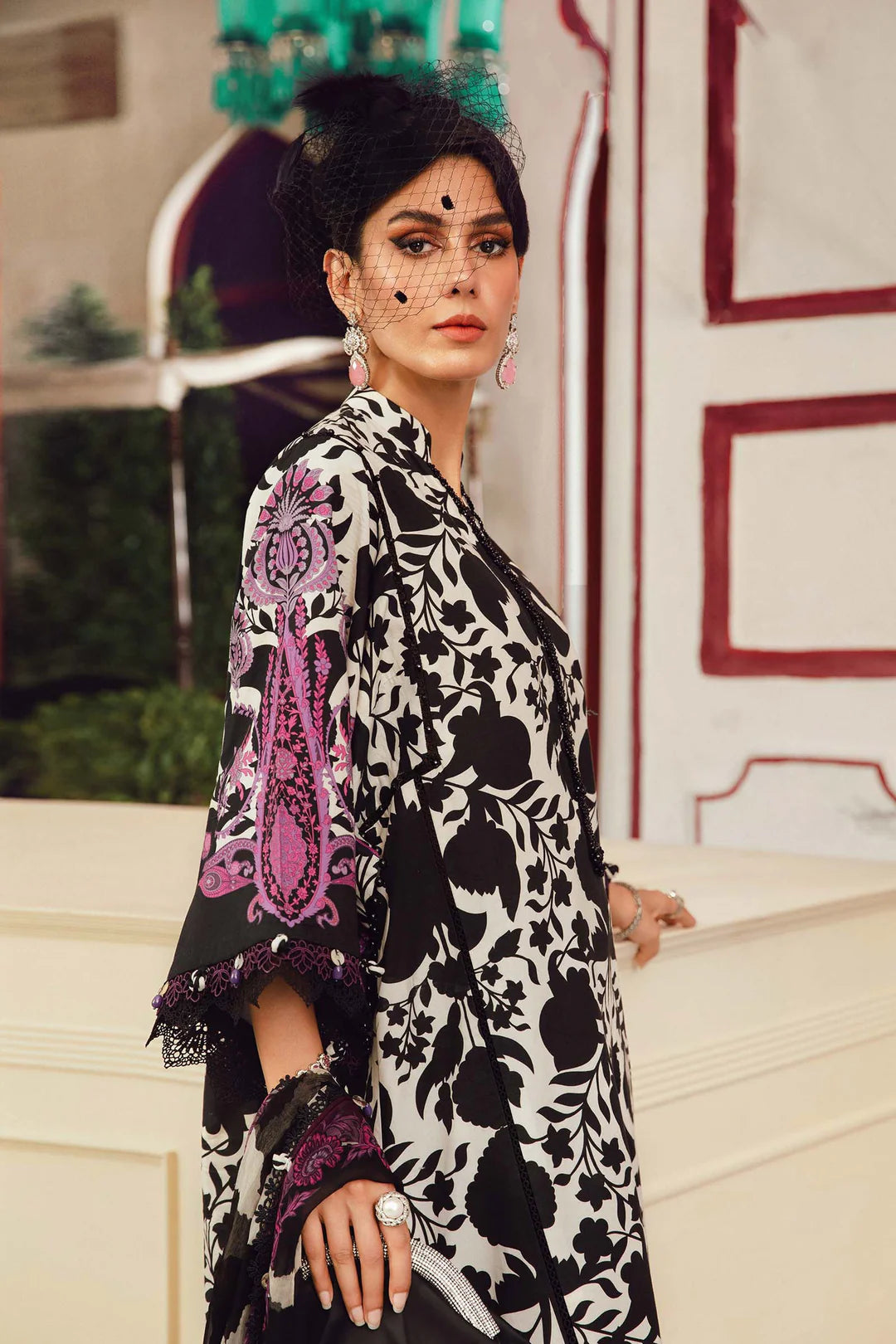 Maria B Mprints Rani Mahal Fall | Design # 4B Unstitched | Collection 2025
