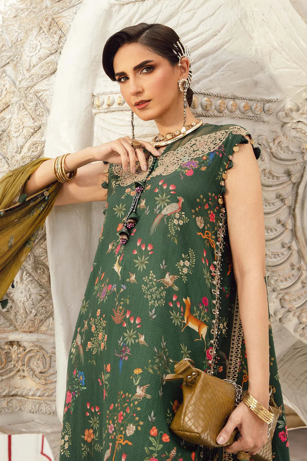 Maria B Mprints Rani Mahal Fall | Design # 7B Unstitched | Collection 2025