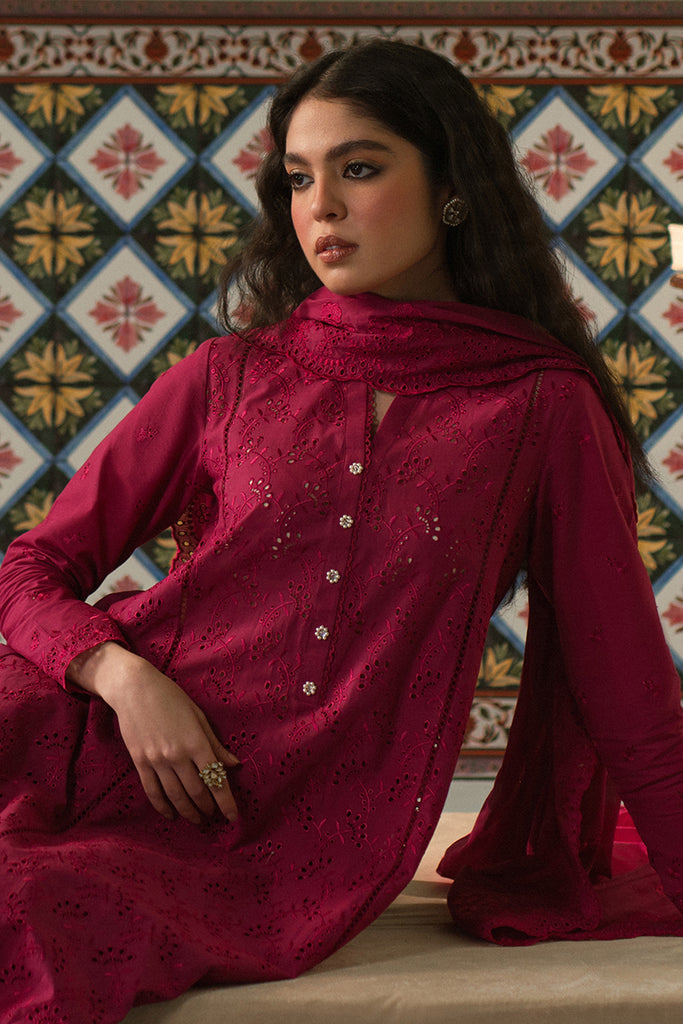 CERISE LOFT | Cross stitch | Chikankari Unstitched Collection 2024