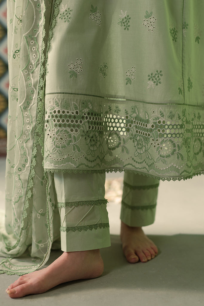 ICY MINT | Cross stitch | Chikankari Unstitched Collection 2024