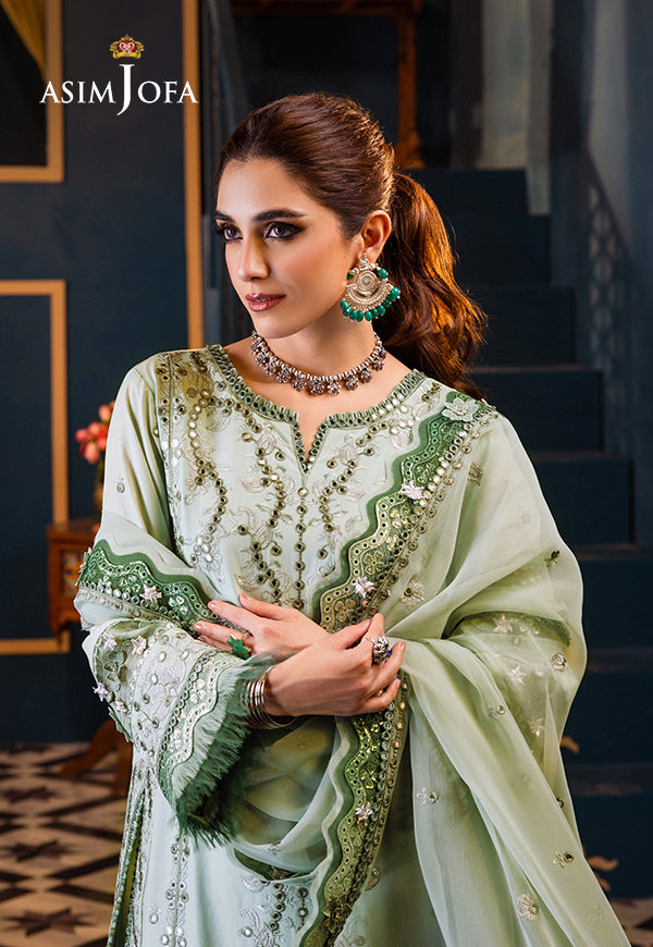 AJFI 17 Asim Jofa Fasana E Isha Luxury Lawn 2024 Ayat B Wardrobe