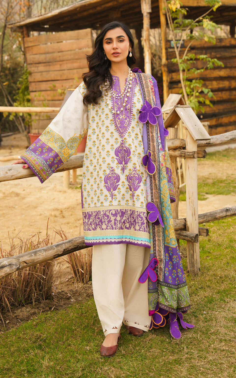 ALYSSA-U141M017 | Asifa & Nabeel | Meraki Summer Lawn Vol 1 2024
