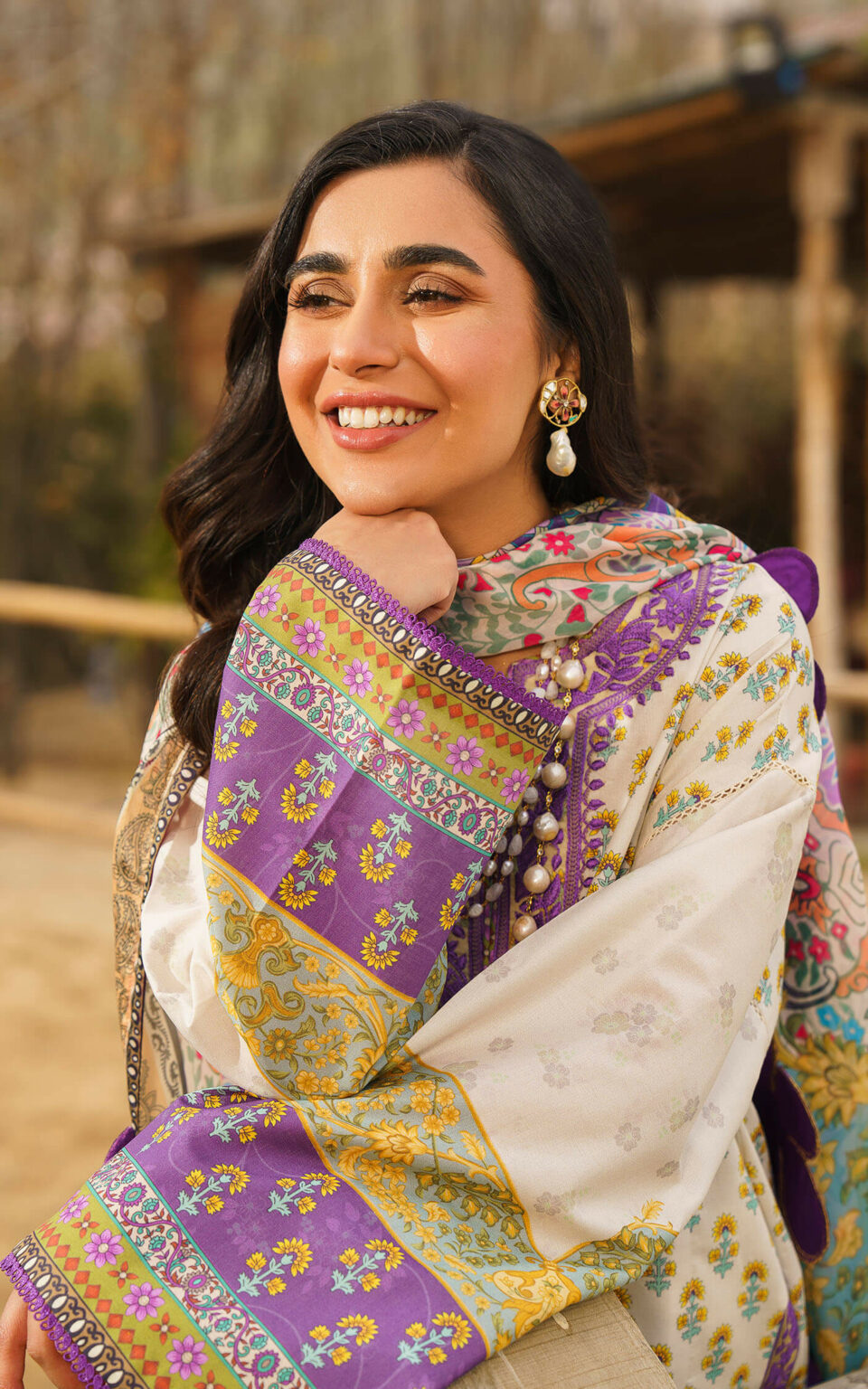 ALYSSA-U141M017 | Asifa & Nabeel | Meraki Summer Lawn Vol 1 2024