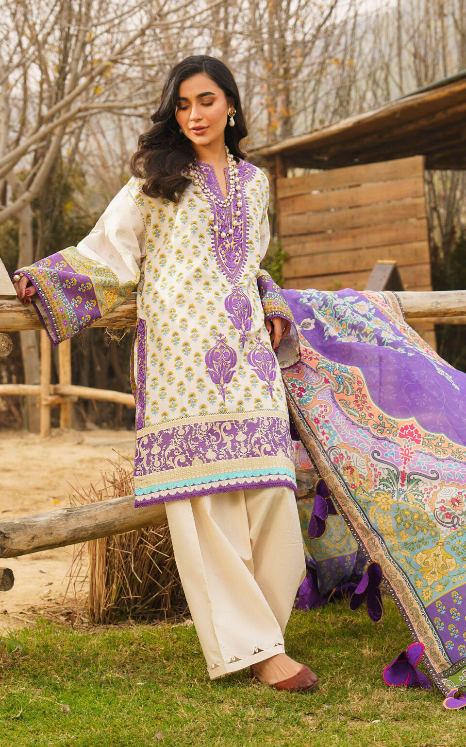ALYSSA-U141M017 | Asifa & Nabeel | Meraki Summer Lawn Vol 1 2024