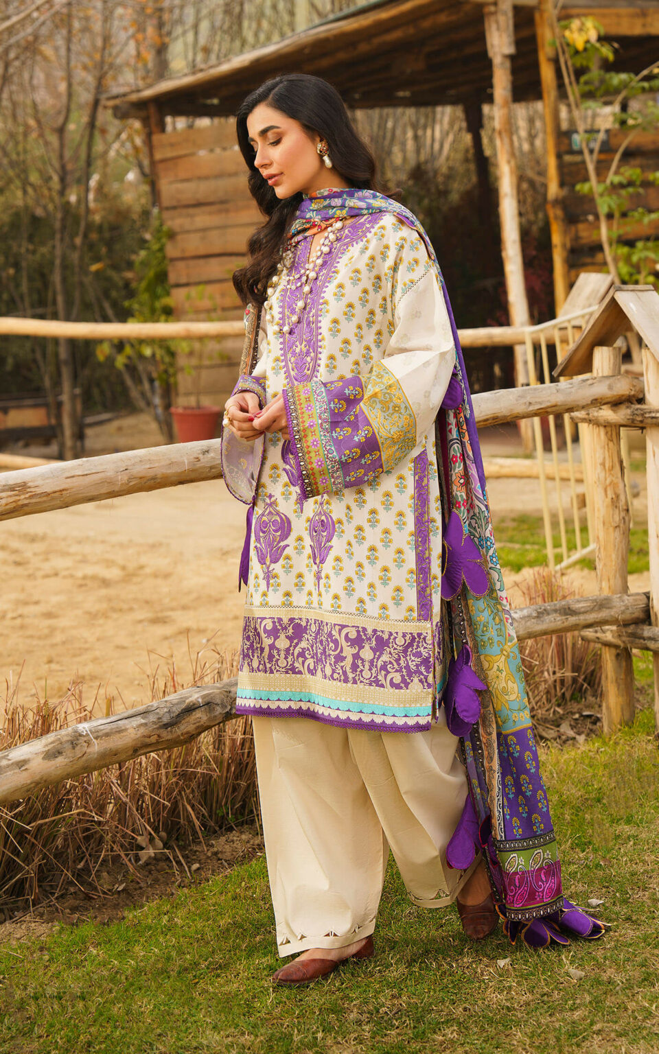 ALYSSA-U141M017 | Asifa & Nabeel | Meraki Summer Lawn Vol 1 2024