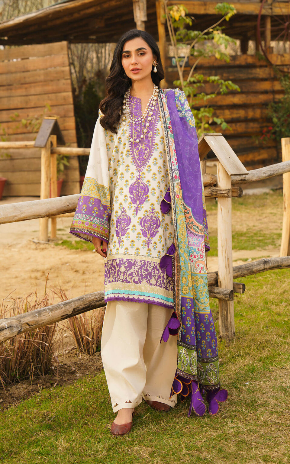 ALYSSA-U141M017 | Asifa & Nabeel | Meraki Summer Lawn Vol 1 2024