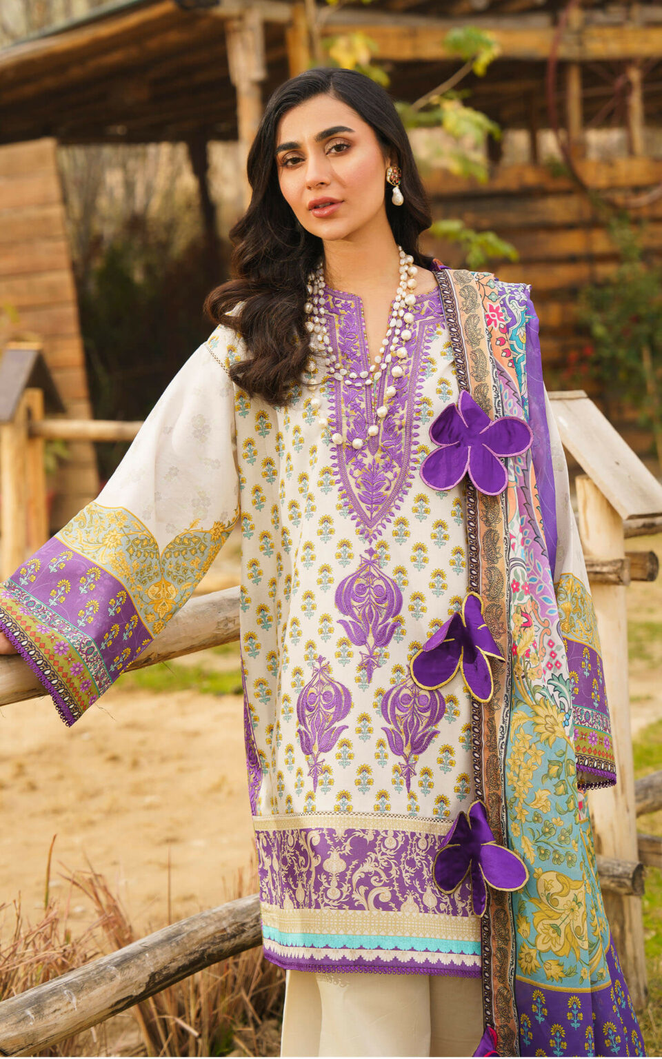 ALYSSA-U141M017 | Asifa & Nabeel | Meraki Summer Lawn Vol 1 2024