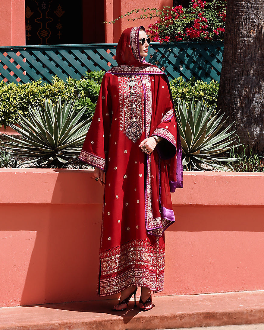 Agatha | Mushq | Nuvera Raw Silk Elevated Unstitched Collection 2026 