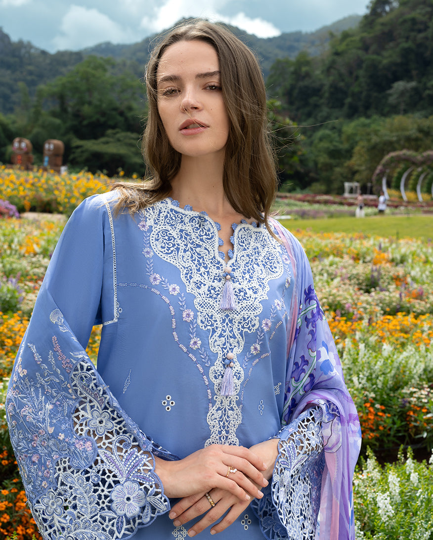 Azure Bloom | Mushq | Hemline The Secret Garden Lawn Unstitched Collection 2026 