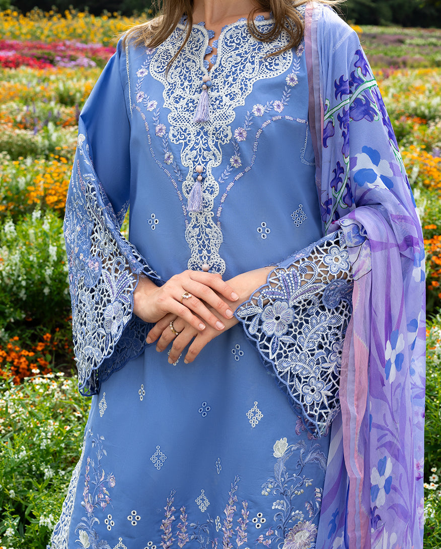 Azure Bloom | Mushq | Hemline The Secret Garden Lawn Unstitched Collection 2026 