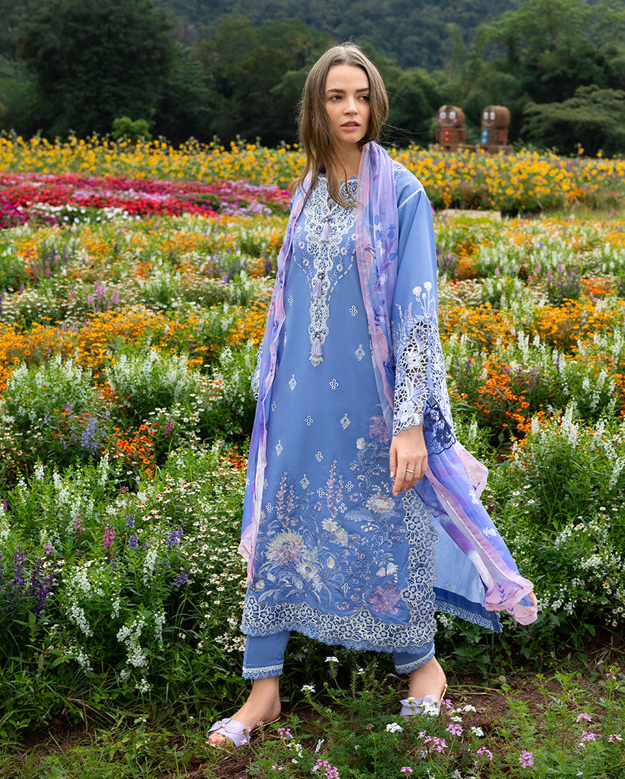Azure Bloom | Mushq | Hemline The Secret Garden Lawn Unstitched Collection 2026 