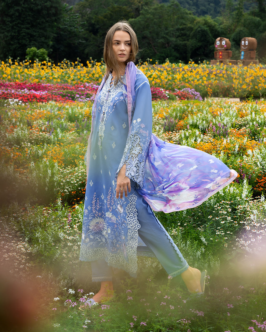 Azure Bloom | Mushq | Hemline The Secret Garden Lawn Unstitched Collection 2026 