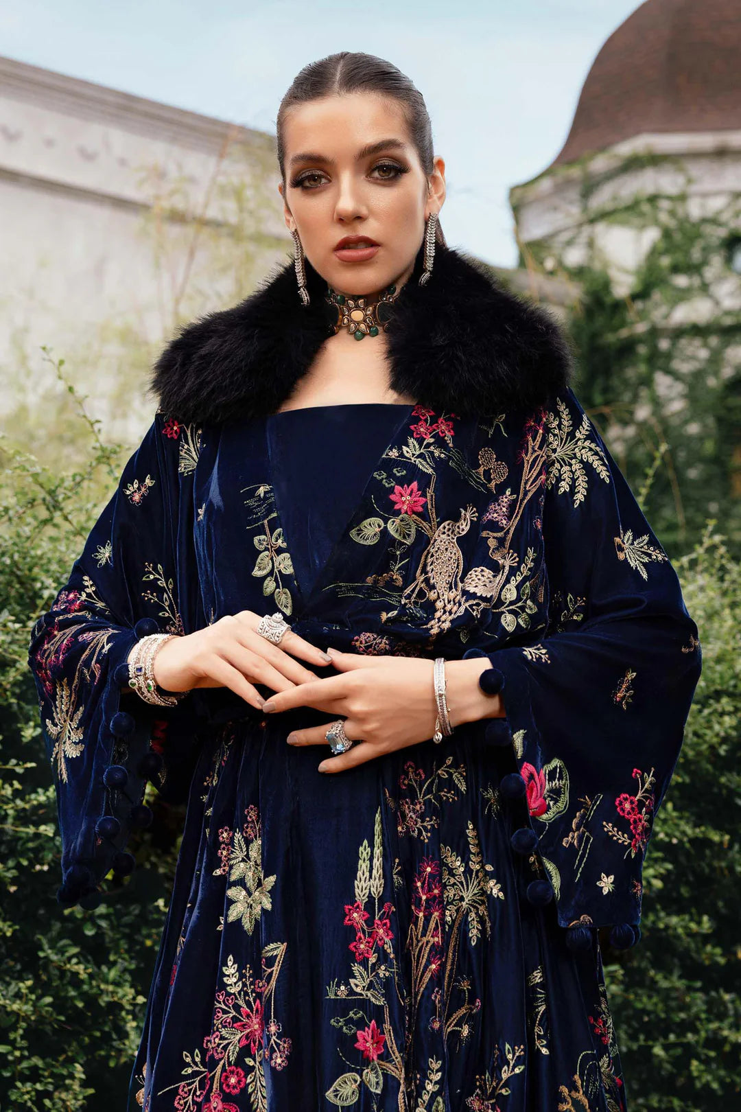 WL-1312-Navy Blue | Maria B Winter Luxe Collection 2025