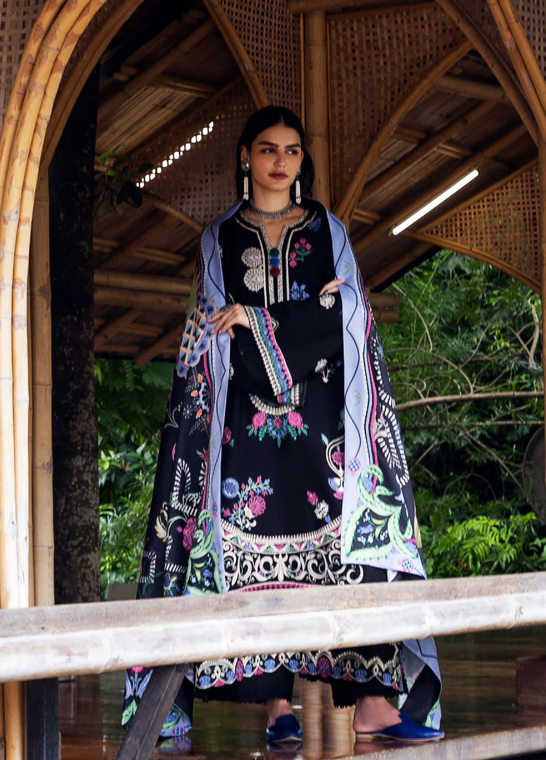 MIDNIGHT RUNE | Mushq | Symphony Hemline Karandi Winter Collection 2025