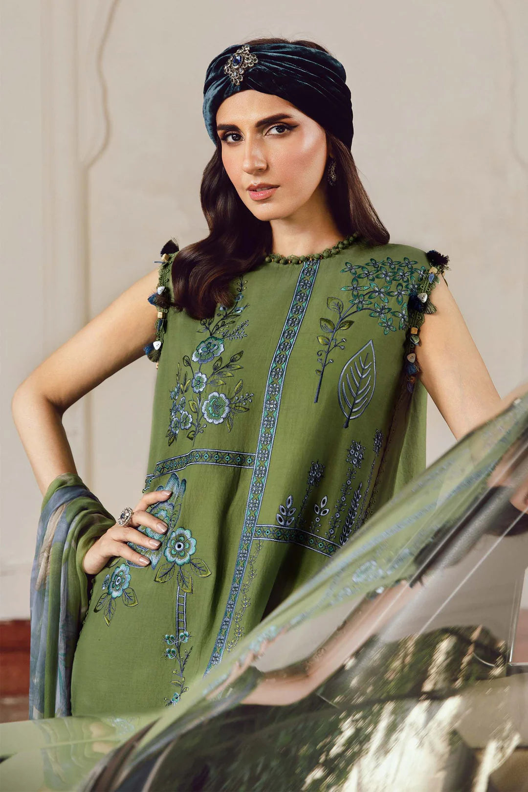 Maria B Mprints Rani Mahal Fall | Design # 1A Unstitched | Collection 2025