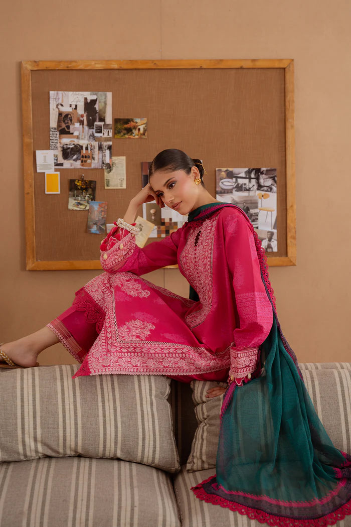 ELARA-A-SRL25-01 | Saira Rizwan | Laanem summer Lawn 2025