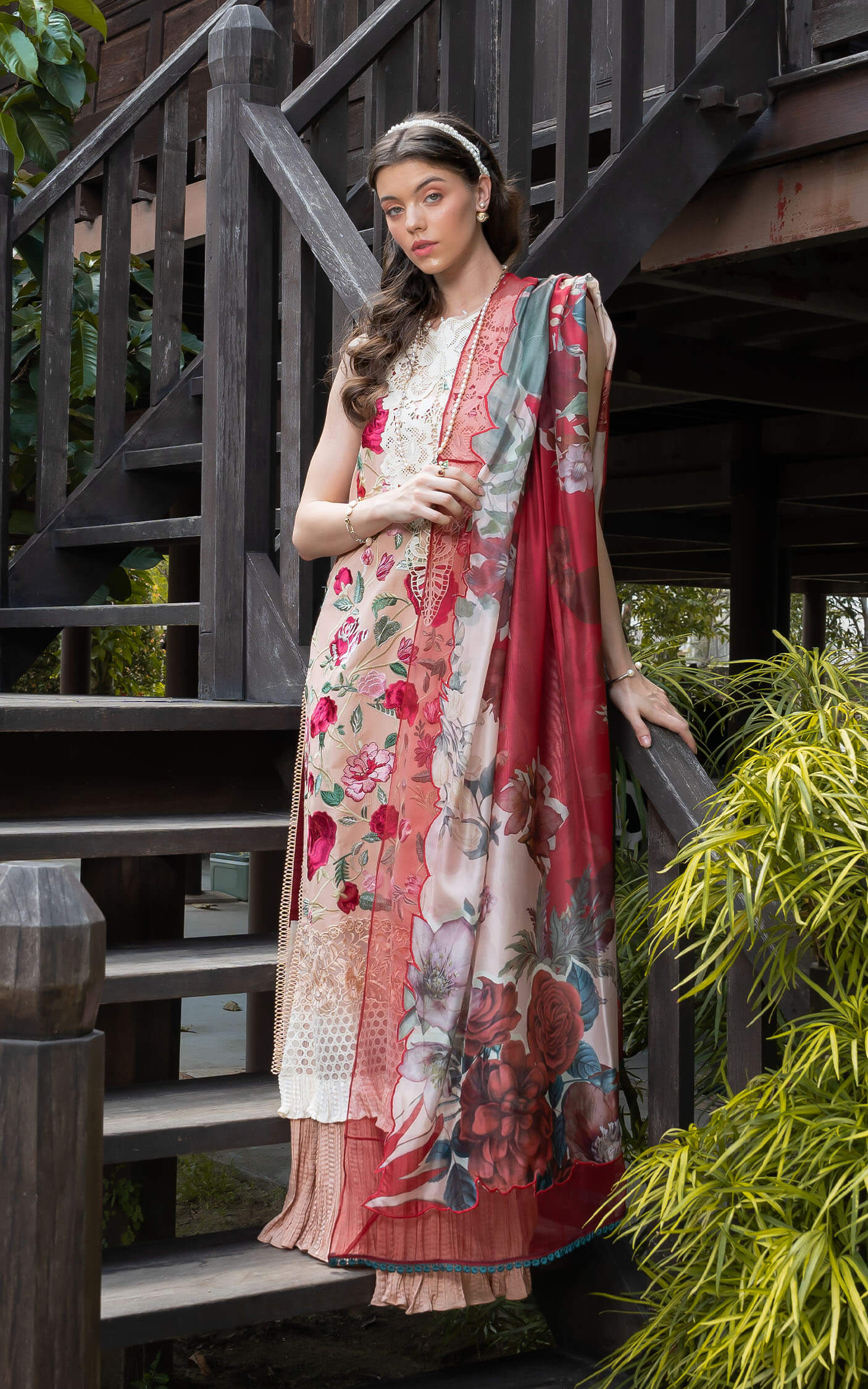 BOTANICA (RRL-10) | Asifa & Nabeel | Rosemary and Ruffles Luxury Lawn 2024