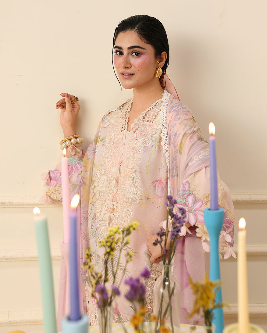 Berry Creme | Mushq | Soleil Prints Lawn collection 2026