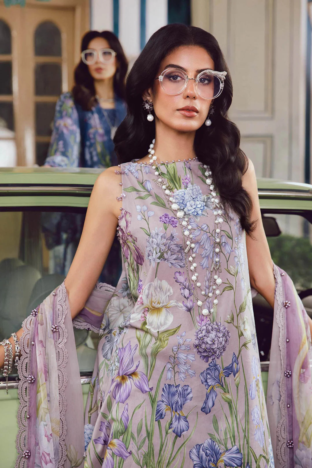 Maria B Mprints Rani Mahal Fall | Design # 8A Unstitched | Collection 2025